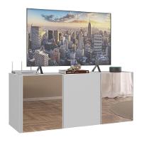 Rack Tv Até 32 Polegadas Suspenso Com Espelhos Mp1077 Branco Branco - 1