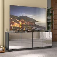 Rack Tv Até 50 Polegadas Com Espelhos Mp1083 Grafite preto - 2