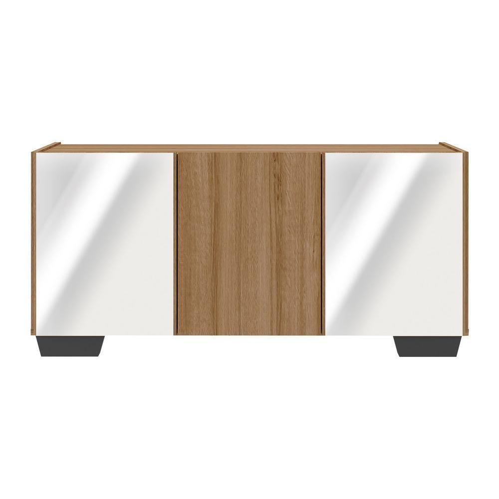 Rack Tv Até 32 Polegadas Com Espelhos Mp1079 Rustic preto - 5