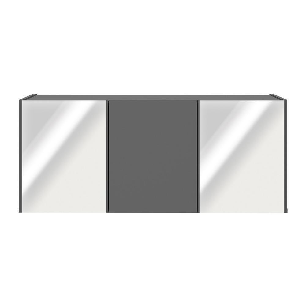 Rack Tv Até 32 Polegadas Suspenso Com Espelhos Mp1077 Grafite Grafite - 5