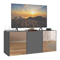 Rack Tv Até 32 Polegadas Suspenso Com Espelhos Mp1077 Grafite Grafite - 1