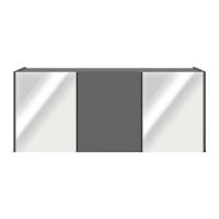 Rack Tv Até 32 Polegadas Suspenso Com Espelhos Mp1077 Grafite Grafite - 5