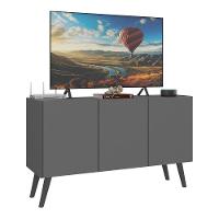 Rack Retrô Para Tv Até 32 Polegadas Com Mp1067 Grafite preto - 1