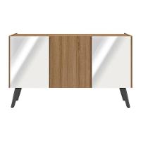 Rack Tv Até 32 Polegadas Retrô Com Espelhos Mp1078 Rustic preto - 5