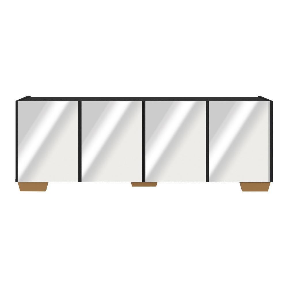 Rack Tv Até 50 Polegadas Com Espelhos Mp1083 Preto natural - 5