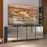 Rack Tv Até 50 Polegadas Com Espelhos Mp1083 Preto natural - 2