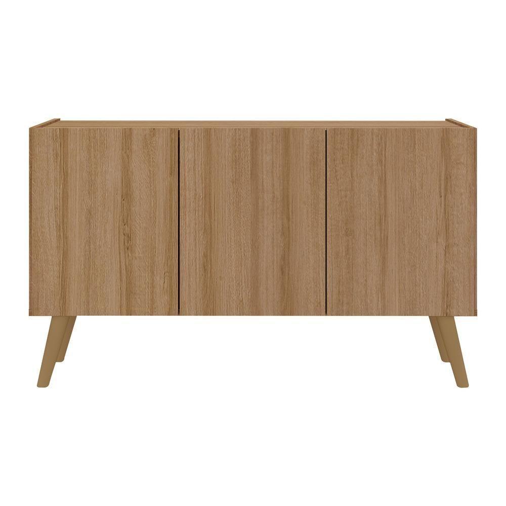 Rack Retrô Para Tv Até 32 Polegadas Com Mp1067 Rustic natural - 4