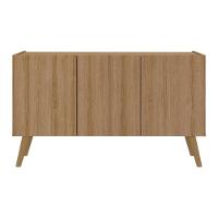 Rack Retrô Para Tv Até 32 Polegadas Com Mp1067 Rustic natural