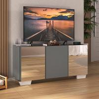 Rack Tv Até 32 Polegadas Com Espelhos Mp1079 Grafite branco - 2