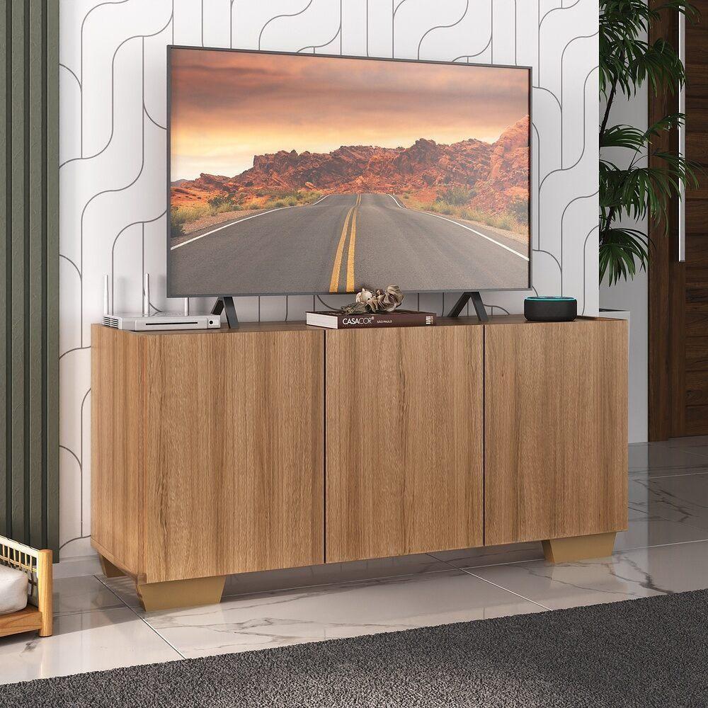 Rack Para Tv Até 32 Polegadas Com Mp1068 Rustic natural - 5