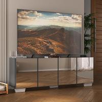 Rack Tv Até 50 Polegadas Com Espelhos Mp1083 Grafite branco - 2