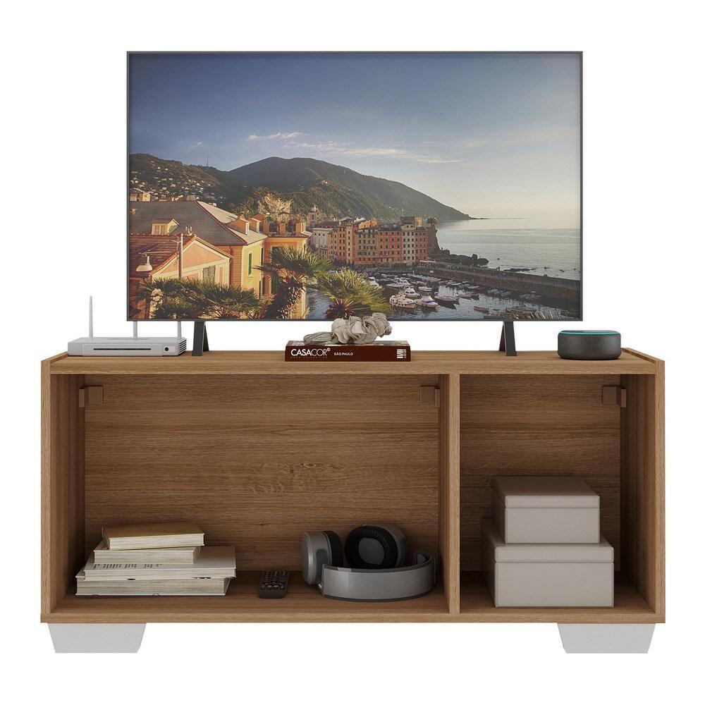 Rack Para Tv Até 32 Polegadas Com Mp1068 Rustic branco - 4