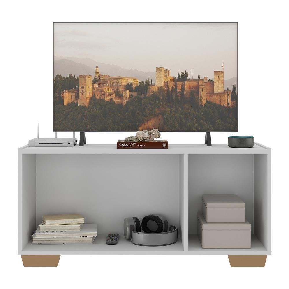 Rack Tv Até 32 Polegadas Com Espelhos Mp1079 Branco natural - 4