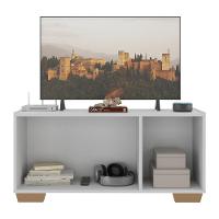 Rack Tv Até 32 Polegadas Com Espelhos Mp1079 Branco natural