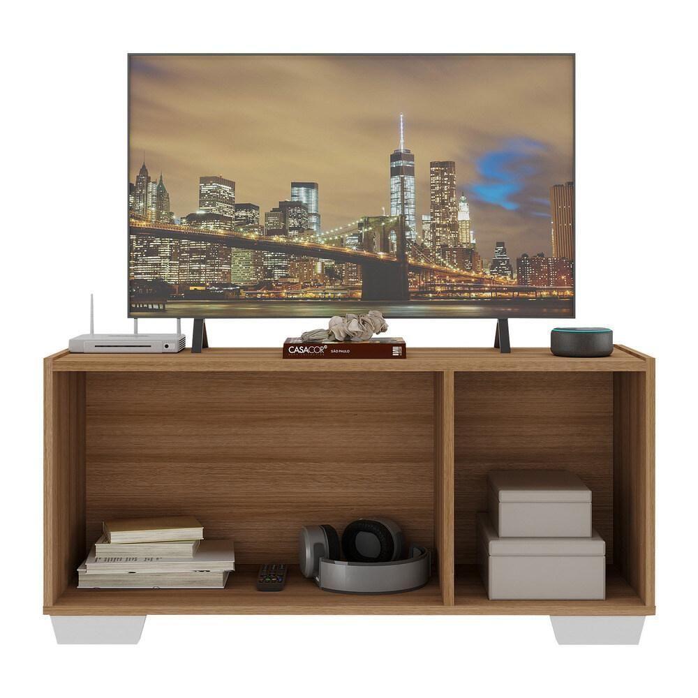 Rack Tv Até 32 Polegadas Com Espelhos Mp1079 Rustic branco - 4
