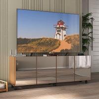 Rack Tv Até 50 Polegadas Com Rodízios E Espelhos Mp1080 Rustic Rustic - 2