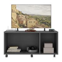 Rack Tv Até 32 Polegadas Com Rodízios E Espelhos Mp1076 Grafite Grafite - 2