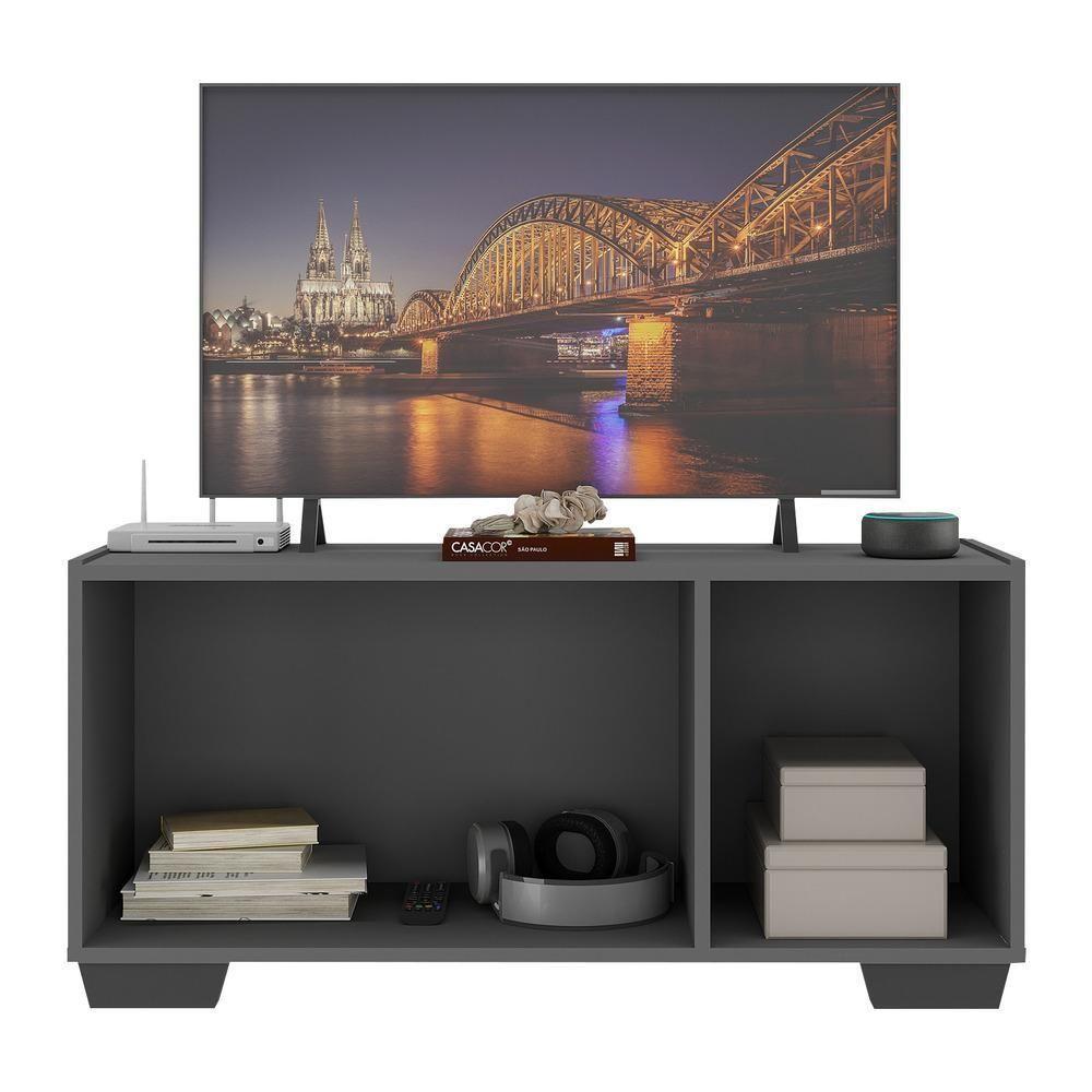 Rack Tv Até 32 Polegadas Com Espelhos Mp1079 Grafite preto - 3