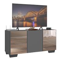 Rack Tv Até 32 Polegadas Com Espelhos Mp1079 Grafite preto - 1