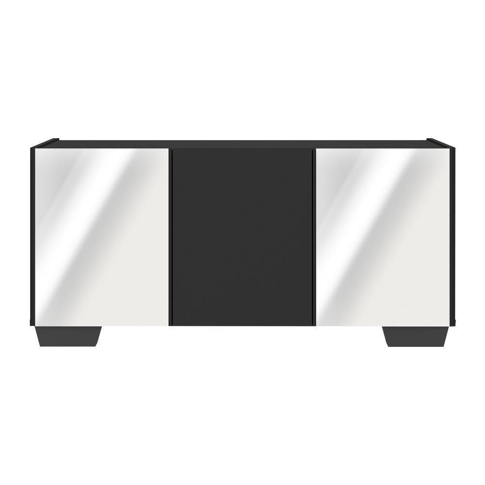 Rack Tv Até 32 Polegadas Com Espelhos Mp1079 Preto Preto - 5