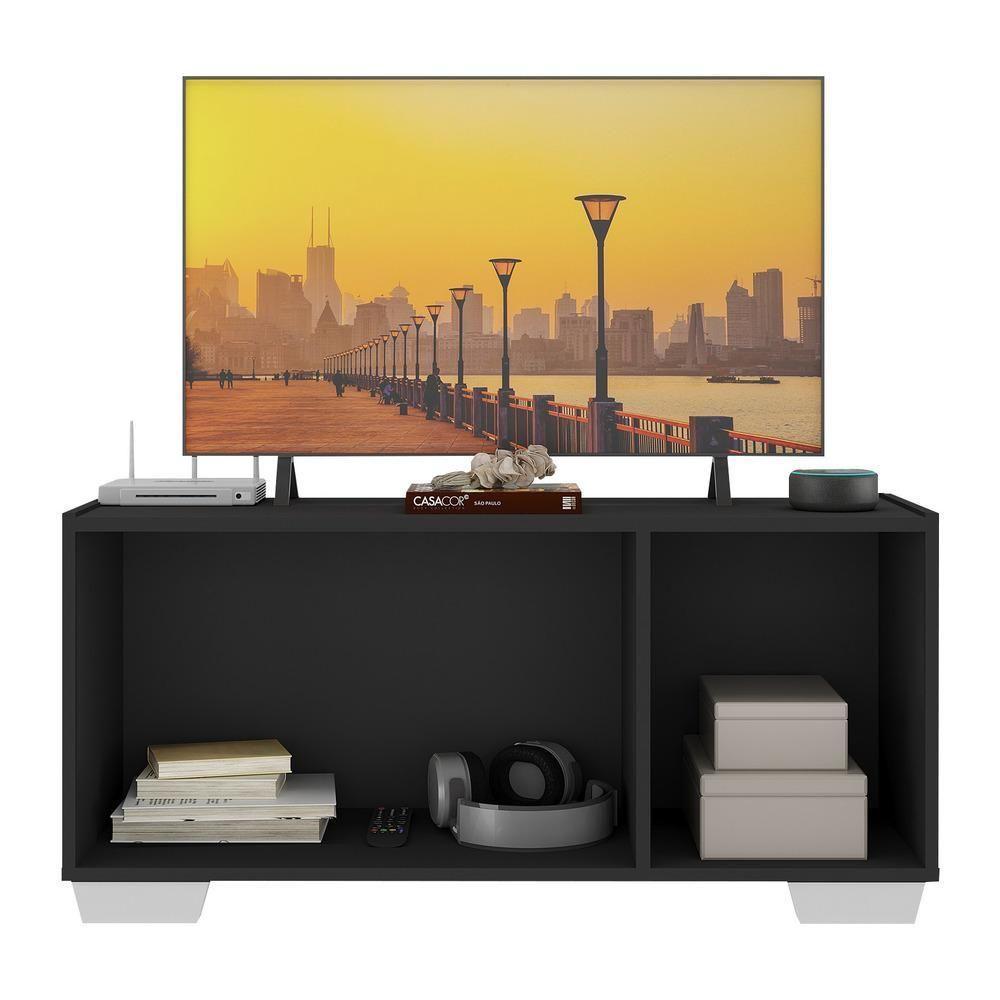 Rack Tv Até 32 Polegadas Com Espelhos Mp1079 Preto branco - 3