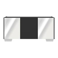 Rack Tv Até 32 Polegadas Com Espelhos Mp1079 Preto branco - 5