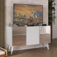 Rack Tv Até 32 Polegadas Retrô Com Espelhos Mp1078 Branco Branco - 2