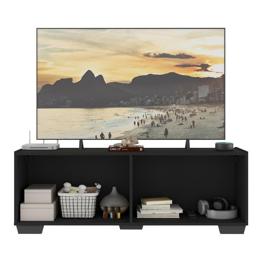 Rack Tv Até 50 Polegadas Com Espelhos Mp1083 Preto Preto - 3