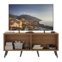 Rack Tv Até 50 Polegadas Retrô Com Espelhos Mp1082 Rustic preto - 3