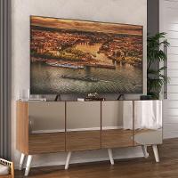 Rack Tv Até 50 Polegadas Retrô Com Espelhos Mp1082 Rustic branco - 2