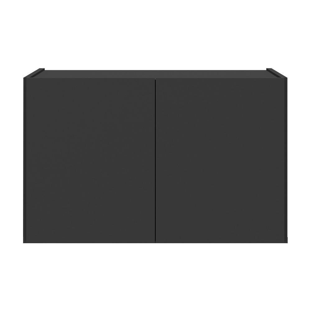 Kit 2 Mesas De Cabeceira 2 Portas Mp4135 Preto Preto - 4