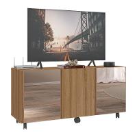 Rack Tv Até 32 Polegadas Com Rodízios E Espelhos Mp1076 Rustic Rustic - 1