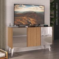 Rack Tv Até 32 Polegadas Retrô Com Espelhos Mp1078 Rustic branco - 2