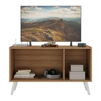 Rack Tv Até 32 Polegadas Retrô Com Espelhos Mp1078 Rustic branco
