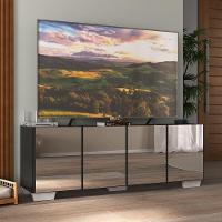 Rack Tv Até 50 Polegadas Com Espelhos Mp1083 Preto branco - 2