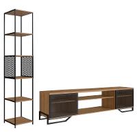 Rack 180 Cm 2 Pt Estante Prateleira Industrial 27x23 Mell Preto Pp Mell Preto - 1