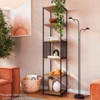 Rack 180 Cm 2 Pt Estante Prateleira Industrial 27x23 Mell Preto Pp Mell Preto