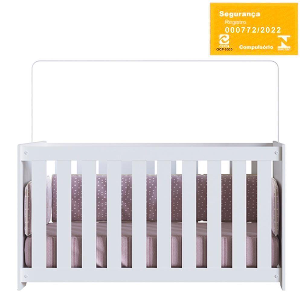 Berço Com Colchão La011 Branco Comm Branco - 10