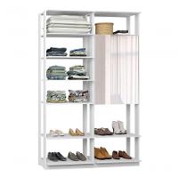 Closet Guarda Roupa 1 Arm. C-espelho Linha Clothes - 1