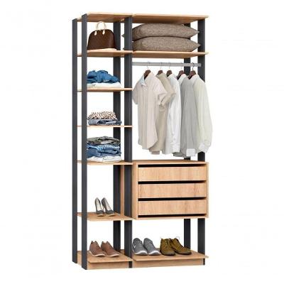 Closet Guarda Roupa 3 Gav. 1 Cab. Linha Clothes