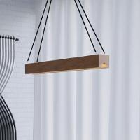 Lustre Provença 1,30m Em Madeira Maciça Marrom - 1