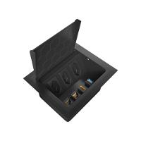 Mesa Podcast Indutrial Em Madeira Maciça Com Ferro 2,20x0,90m Marrom - 4