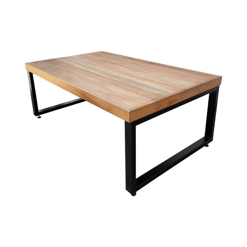 Mesa Industrial Infantil Bernardo 120x70cm Ferragem Preta Com 2 Bancos Industriais Preto - 2