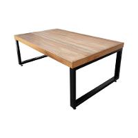 Mesa Industrial Infantil Bernardo 120x70cm Ferragem Preta Com 2 Bancos Industriais Preto - 2