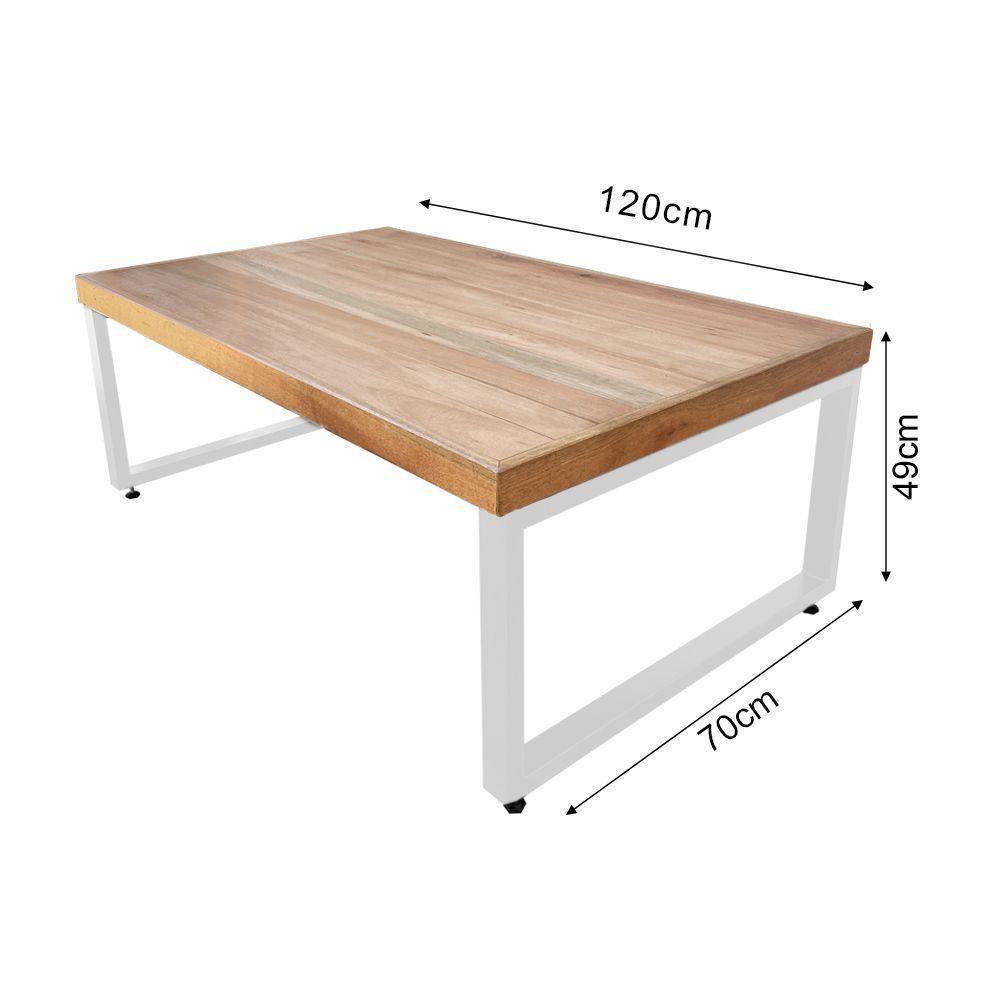 Mesa Industrial Para Jardim Infantil Bernardo 120x70cm Com 2 Bancos Industriais Base Branca Preto - 4