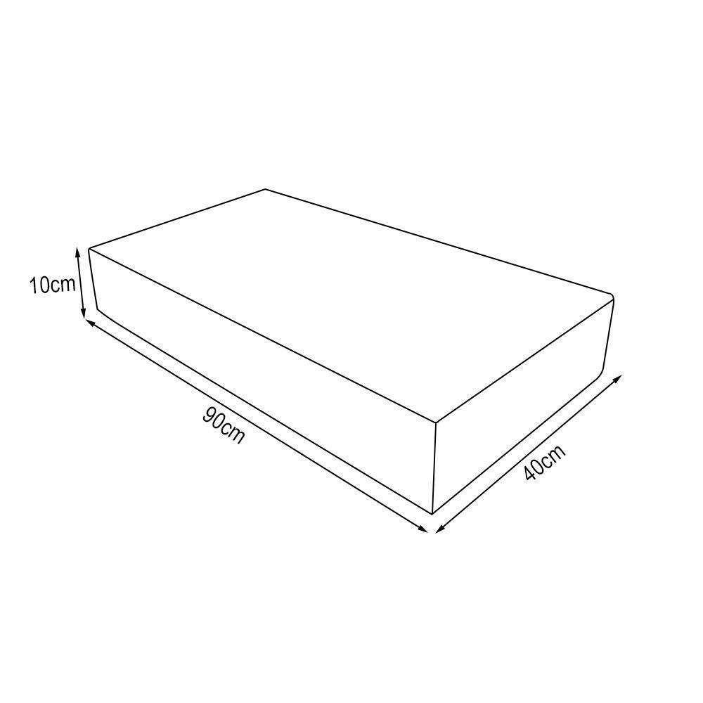 Kit Bancada Madeira Maciça Banheiro Lavabo Com Cuba Branca Estilo Industrial 90 Cm X 40 Cm Marrom - 4