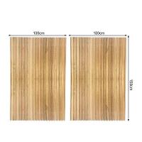 Cabeceira Esmeralda Madeira Maciça Ripada 150 X 200cm Para Cama Queen Size Marrom - 3