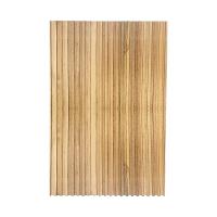 Cabeceira Esmeralda Madeira Maciça Ripada 150 X 100cm Para Cama De Solteiro Marrom - 1