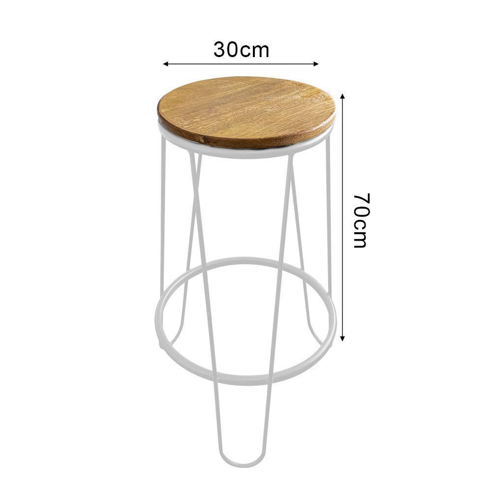 Conjunto Guatemala Mesa Aparador 150cm Com 3 Banquetas Industriais Base Em Ferro Branco Branco - 2