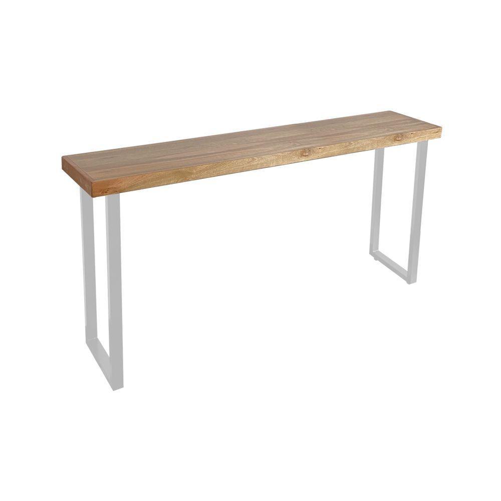 Conjunto Guatemala Mesa Aparador 150cm Com 3 Banquetas Industriais Base Em Ferro Branco Branco - 4